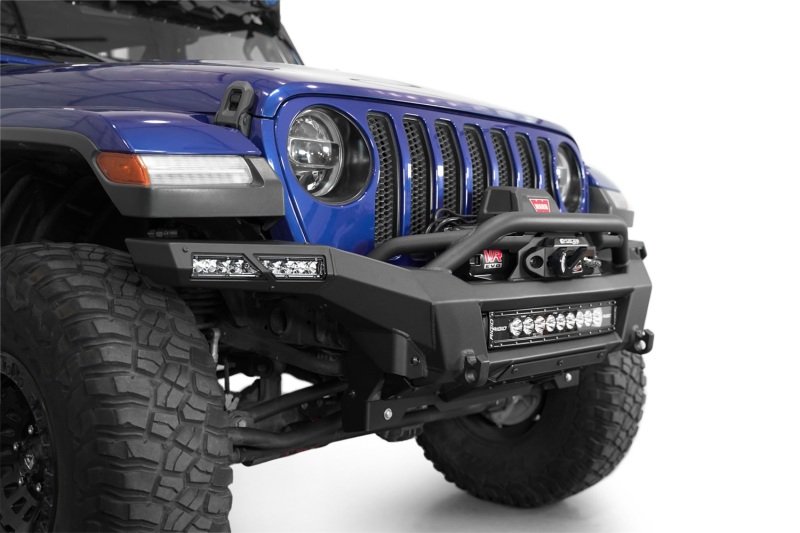 Jeep Gladiator JT Bumper - Rear - Addictive Desert Designs - Phantom Winch - Hammer Black - `18-`24